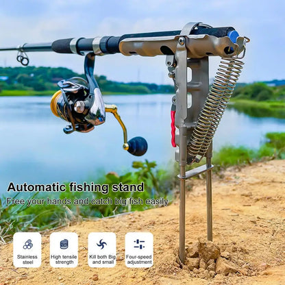 Automatic fishing rod holder