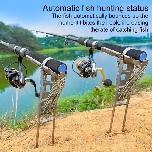 Automatic fishing rod holder